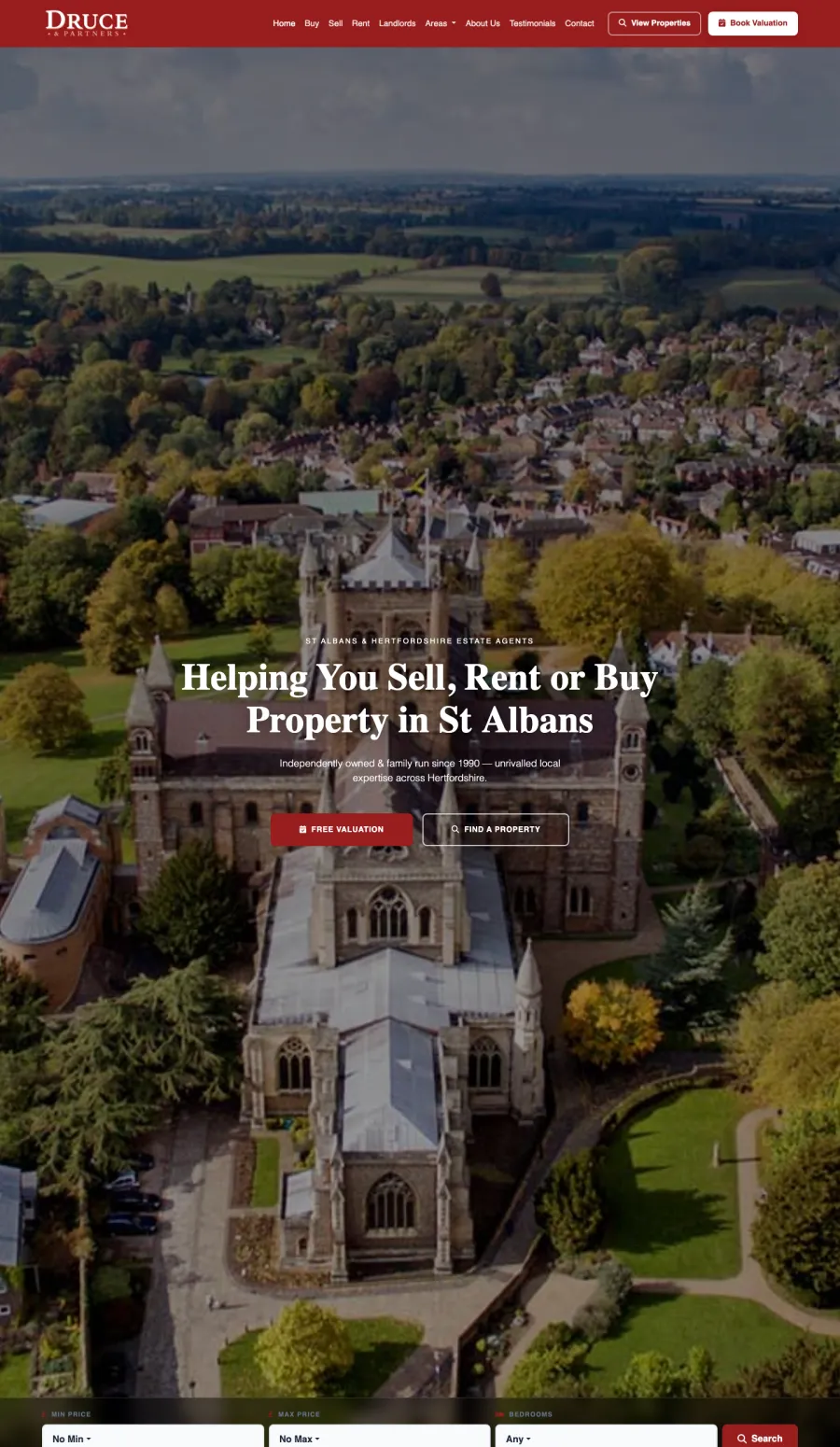 Druce & Partners website by LOS Digital