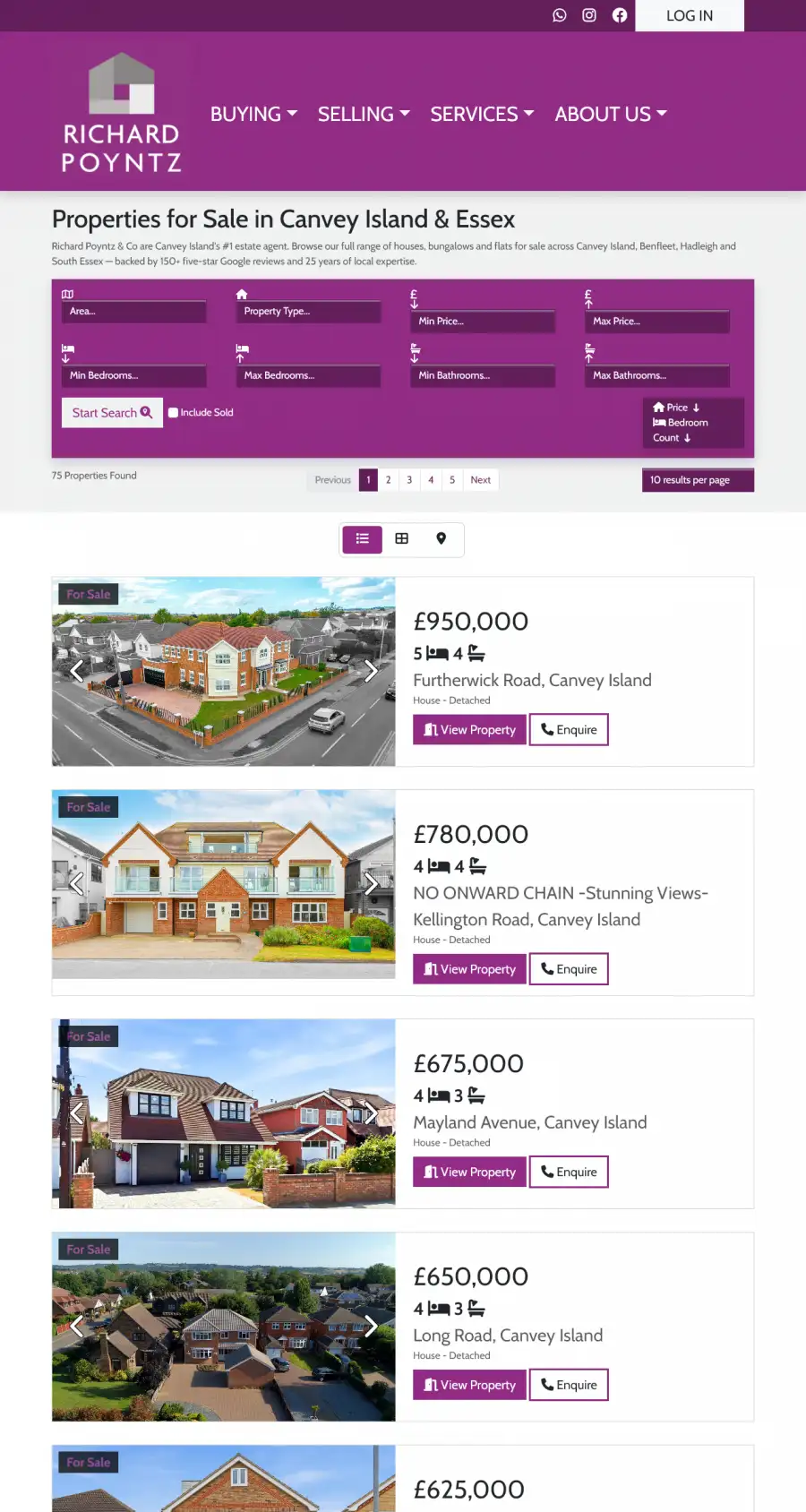Richard Poyntz & Co website by LOS Digital